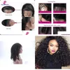 الباروكات الدانتيل 300 عالية الكثافة العميقة مجعد الأمامية Glueless Fl Hair مع طفل للنساء السود