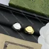 Anelli di design di alta qualità per donna Coppia anello aperto Lettera classica Anello di gioielli in oro Amanti Regalo di anniversario di compleanno con scatola