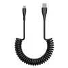 40W 5A USB Type C Datakabel Mikro USB Spring Pull Fast Charging Cable för Android -telefon Tillbehör Bil USB -kabel för Samsung