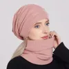 Bérets protecteur de tête ultraléger pour femmes, chapeau tricoté chaud, casquette de crâne, cache-cou, accessoires pour vêtements