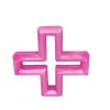Silicone cruz mordedor dentição pingente bpa livre seguro contas de enfermagem cruz geométrica suíça mastigável jóias sensorial brinquedo ll