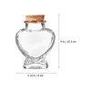 Wazony 4 szt. Słoik ślubne Favors Butelka Cork Glass Butelki Pokrywa Śliczne małe słoiki