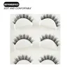 Faux Cils DEVOSERVICE 3 paires de Cils bouclés naturels 3D Extensions de Cils de vison Sexy Faux Cils maquillage fournisseur en gros