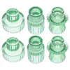Candle Holders 6 Pcs Bulk Candles Party Candlestick Set Glass For Decoration Table Centerpiece