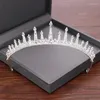 Haarspangen Est Strass Braut Tiaras Und Krone Hochzeit Zubehör Braut Silber Farbe Kristall Tiara Kopfschmuck