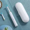 Driyau Sonic Rechargeable Electric Toothbrush 3 Mode Superior USB Clean Tooth Brush With Box 2 Replacement Heads For Adults 240329