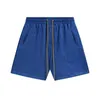 2024 Designer Shorts RHUDE Shorts de plage shorts pour hommes Street Wear Wear Blue Black Purple Shorts en cuir shorts haut de gamme Us Taille: S-XL AB