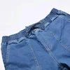 Kvinnors jeans smala rippade byxor för kvinnor elastiska middare damer casual streetwear mager skinkor denim byxor ropa mujer