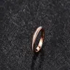 Обручальные кольца Nuncad 4 мм Белый мрамор Электрическое розовое золото Вольфрамовое стальное кольцо Jewelry299v