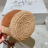 Bolsas de palha de grife de designer Bolsa de balde pequena bolsa de tote de mão natural