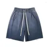 Herenshorts Gewassen Zomer Los Casual High Street Gebreid Fleece En Heren