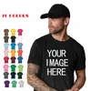 Inget pris 100% Cotton Short Sleeve O-Neck Men T-shirt Topps Tee Anpassat Skriv ut ditt eget designmärke unisex t-shirt 240325