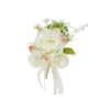 wedding Boutniere Silk Roses Corsage Bridesmaid Hight Quality Bracelet Frs Witn Man Butthole Suit Accories Broche n3NB#