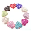 Ciondoli 10 pezzi di strass a forma di cuore di colore misto per le donne Accessori di gioielli fai da te H1