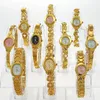 Wholesale Mixed 10PCS Golden Lady Women Girl Watches Quartz Dress Sport Wristwatch Gifts JB4T Bulk Lots Watches watches 240323