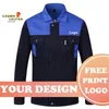 workwear Suits Men's Lg Sleeve Mixed Color Workshop Uniforms Custom Printing Company Logo Text Unisex Working Clothes Jacket h8fT#