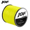 Lines JOF 9 Strand Braided Fishing Line Multifilament Carp Fly 1000M 500M 300M Smoother PE Spinning Super Strong Weave