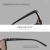 Sonnenbrille Kingseven 2024 Braun für Männer Licht Luxus Polarisation Hohe Qualität TR90 UV400 Brillen Augenschutzgläser