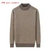 Men's Sweaters Arrival Fashion High Quality Pure Cashmere Sweater With Round Neck Base For Warmth Thickening Size XS-3XL4XL5XL