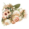 Fiori decorativi Rose artificiali Falsi bouquet da sposa fai da te Centrotavola per composizioni Decorazioni per la casa e per l'esterno