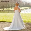 RODDRSYA PLUS SIZE WEDDAND DRES 3/4 SELEVE FESTIDO DE NOVIA CLASSIC V DEIC BRIDAL FOR FOR Women Lace Up Custom Made I4QI#