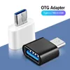 Mobiltelefonadaptrar USB C till OTG Adapter Type-C USB-FEMALE Converter för Book Pro iPad Air 4 4th 5 5th Mini 6 6: e generationens yta G OTQFB