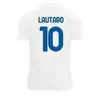 Lukaku Futebol Jerseys Barella Correa Inters Milan Giroud Ibrahimovic Lautaro Milans Theo Brahim 23 24 Camisa de Futebol 2023 2024 Uniformes Homens Crianças Kits