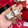 Erkekler İzle Lüks İzle Moda Klasik Saat Marka İzle 39mm 35mm Erkek ve Kadın Çift Sabah Square Watch Relojes Menwatch Watch Women Relogios orologio Uomo