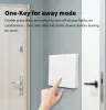 Kontrollera Tuya Zigbee GRATIS PLASTING 9 SCENE SWITCH TUYA ZIGBEE SMART SWITCH Support Alexa Google Home Free Wiring Smart Life App Automation