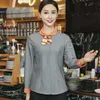 Vêtements de travail d'hôtel Vêtements d'automne et d'hiver Femme Hot Pot Restaurant Serveur Vêtements Western Food Coffee Shop Uniforme Lg Sl W6v9 #