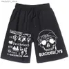 Heren shorts Suicide Boy Rap Hip-Hop Music Shorts Katoenen broek Mens Pants Q240329