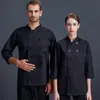 Kurtka Chef Hotel Koszulka kuchenna Mężczyźni LG Sanda Bakery Cookat unisex catering ubrania robocze restauracja kelner mundur f5mk#