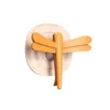 Hooks Bamboo Dragonfly Hook Detachable Strong Bearing Hanger Bathroom Kitchen Supplies Wall Drop Stick C9w2