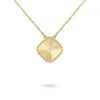 2023-Womens Luxury Designer Halsband Fashion Four-Leaf Clover Cleef Pendant Halsband 18K Guldhalsband smycken230p