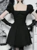 altgoth Vintage Gothic Princ Dr Women Dark Harajuku Lace Up Cross Corset Dr Streetwear Partywear Lolita Dr Female c900#