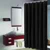 Rideaux de douche de salle de bains, ensemble de rideaux de couleur unie, cloison de bain, pas de longueur courte pour crochets de 80 pouces de Long