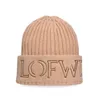 Modische Mütze Designer Beanie LOWEF Hüte Strickmütze für Männer Frauen Lässige Mütze Unisex Kaschmir Stickerei Motorhaube Lässige randlose Kappen Kaschmir Tailliert