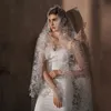 v311 High-end Wedding Bridal Veil One-Layer Hollow Out Lace White Lg Handmade Brides Veil Women Marriage Accories L9XY#