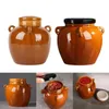 Storage Bottles Ceramic Jar With Lid Gift Accessories Collection Decor Handmade