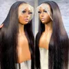 HD Lace Frontal Peruka 28 30 cali proste ludzkie peruki włosy 220% 13x46 Przezroczyste koronkowe peruki Front 5x5 Human Hair Lace Closure Peruki 240314