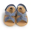 Сандалии, модные сандалии для новорожденных девочек, милые летние туфли принцессы на мягкой подошве на плоской подошве, нескользящие детские туфли для первых ходунков, обувь для маленьких девочек 240329