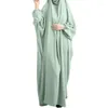 Ethnische Kleidung Jilbab Khimar Gebetskleidungsstück Frauen Muslimische Mode Kaftan Marocain Hijab Kleid Islam Ramadan Robe Femme Musulmane