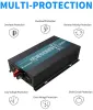 5000W Pure Sine Wave Solar Inverter 12V 24V till 220V 230V Hem Power Supply Inverter DC till AC -trådbunden fjärrkontrolltransformator