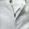 Европа Высококачественные мужские тонкие прямые брюки белого цвета с вышивкой и принтом, летние тонкие дизайнерские джинсы для мужчин 2022 года z4Yz #