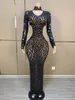 scintillante pavimento a specchio Dr per le donne Compleanno Night Out Evening Party Ballroom 2024 Stage Wear Performance Drag Queen Costume f3IH #