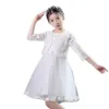 Filles enfants demi-manches boléro haussement d'épaules pour la fête de bal dentelle noire cape de mariée cape de mariage châle haussement d'épaules vêtements d'extérieur fille vêtements I6sH #