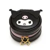 Top Quality Round Shape Storage Bag PU Leather Wallets Multifunctional Bag Cartoon Kuromi Headset Jewelry Storage Mini Box Coin Purse 216