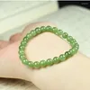 Strand Natural Hetian Jade Bracelet Women's Models Single Circle Jasper String 6mm Round Beads Hand Jewelry For Girlfriends