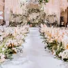 Białe dywan ślubna dekoracja ślubna przejście festiwalowe imprezy imprezowe dekoracja Dekoracja zewnętrznego korytarza wewnętrznego dywanika podłogowa1307l