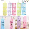 Annan hemlagringsorganisation Jjyy Net Hanging Multilayer Storage Hanging Cage Cylindrical Storage Hanging Bag Wall Door Closet Organisers Kid Toy Basket 1pc Y24